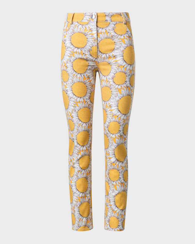 Maru Hello Sunshine Print Denim Pants
